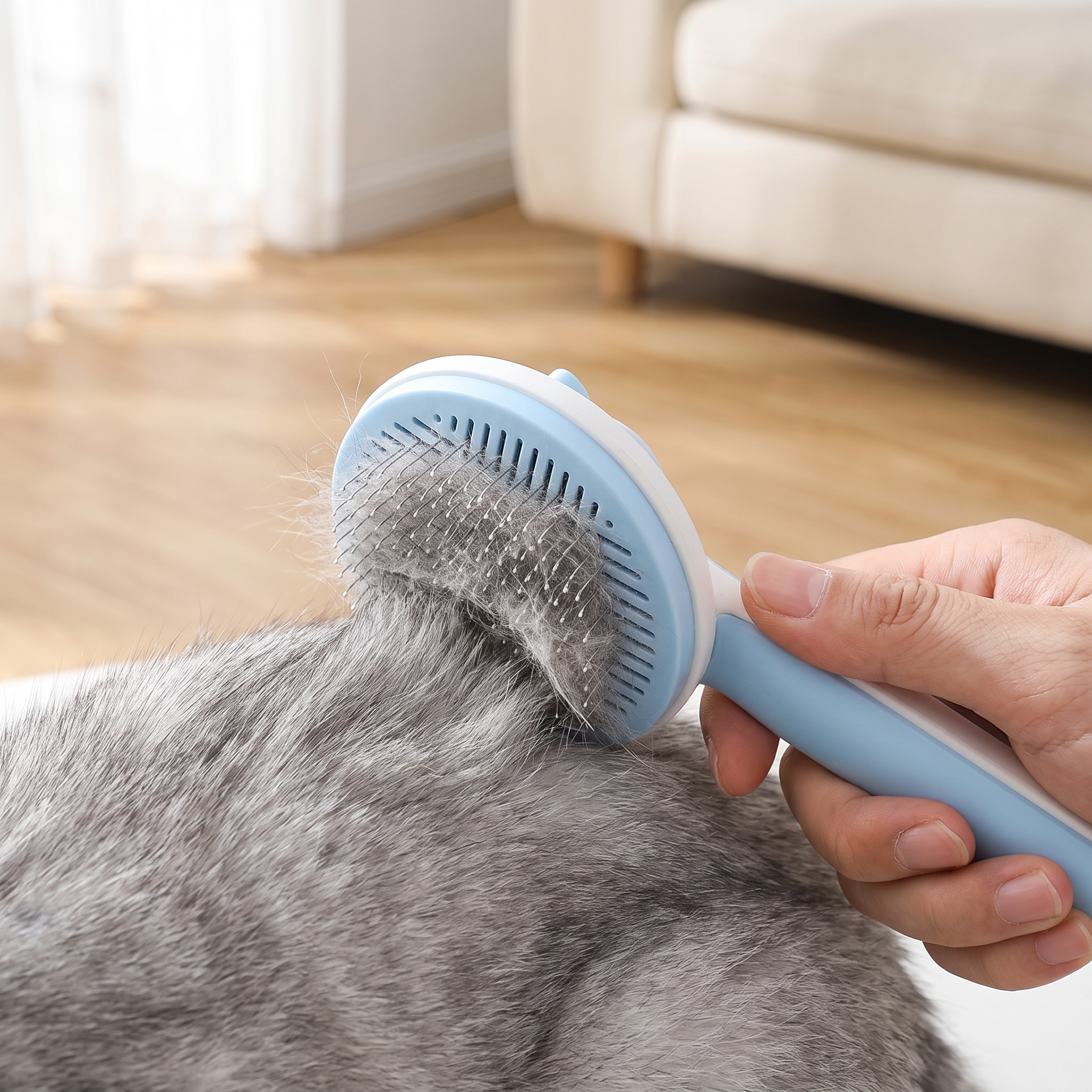 Self-Cleaning Slicker Brush for Dogs & Cats