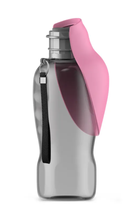 800ml Portable Pet Water Bottle with Foldable Bowl