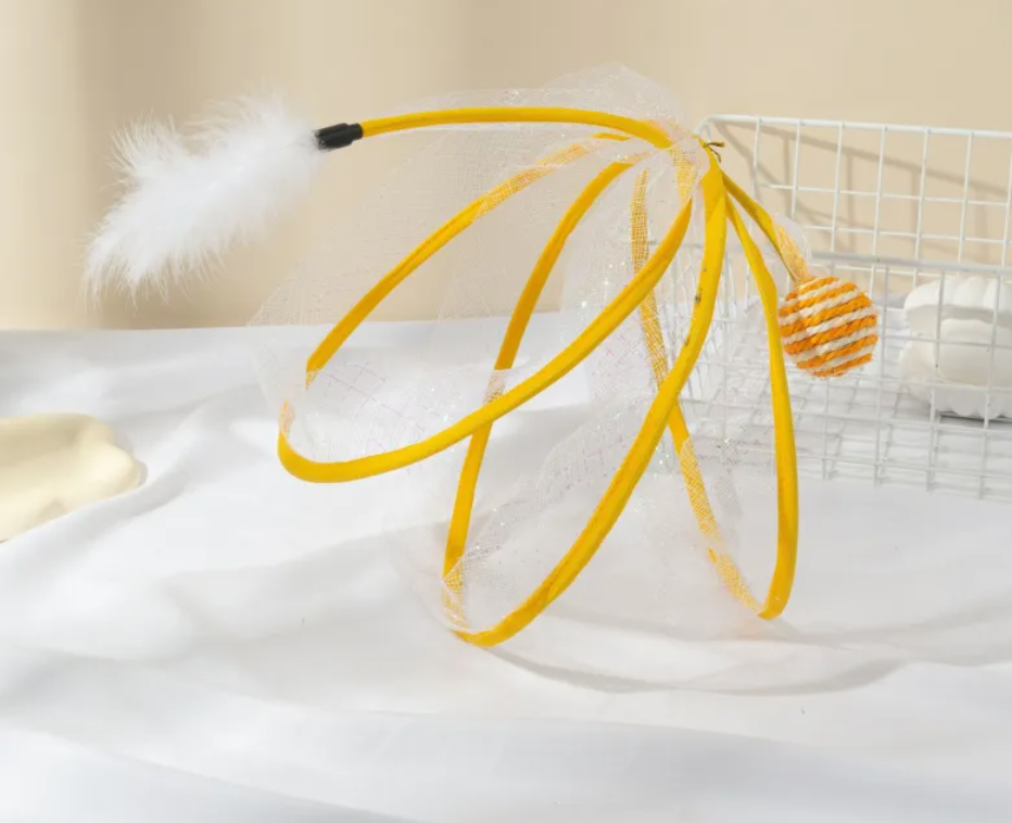 Interactive Cat Tunnel & Feather Toy