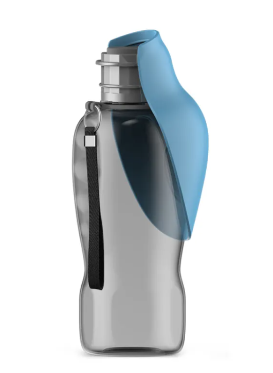 800ml Portable Pet Water Bottle with Foldable Bowl