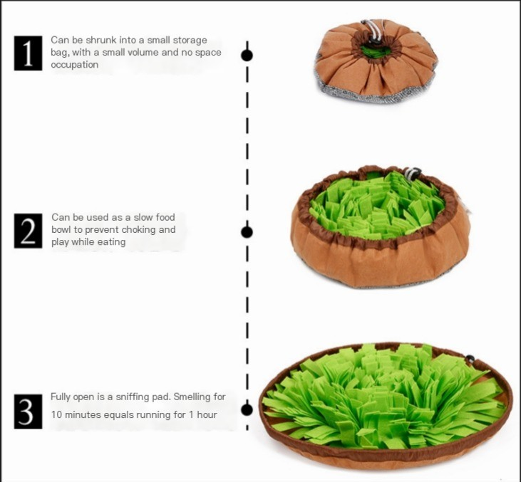 Snuffle Mat & Slow Feeder Bowl for Dogs