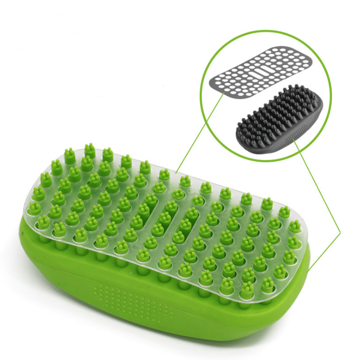 Soft Silicone Pet Grooming & Bath Massage Brush