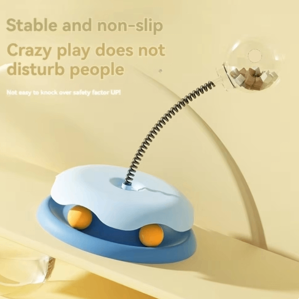 Interactive Slow Feeder Cat Toy – Treat & Food Puzzle Dispenser