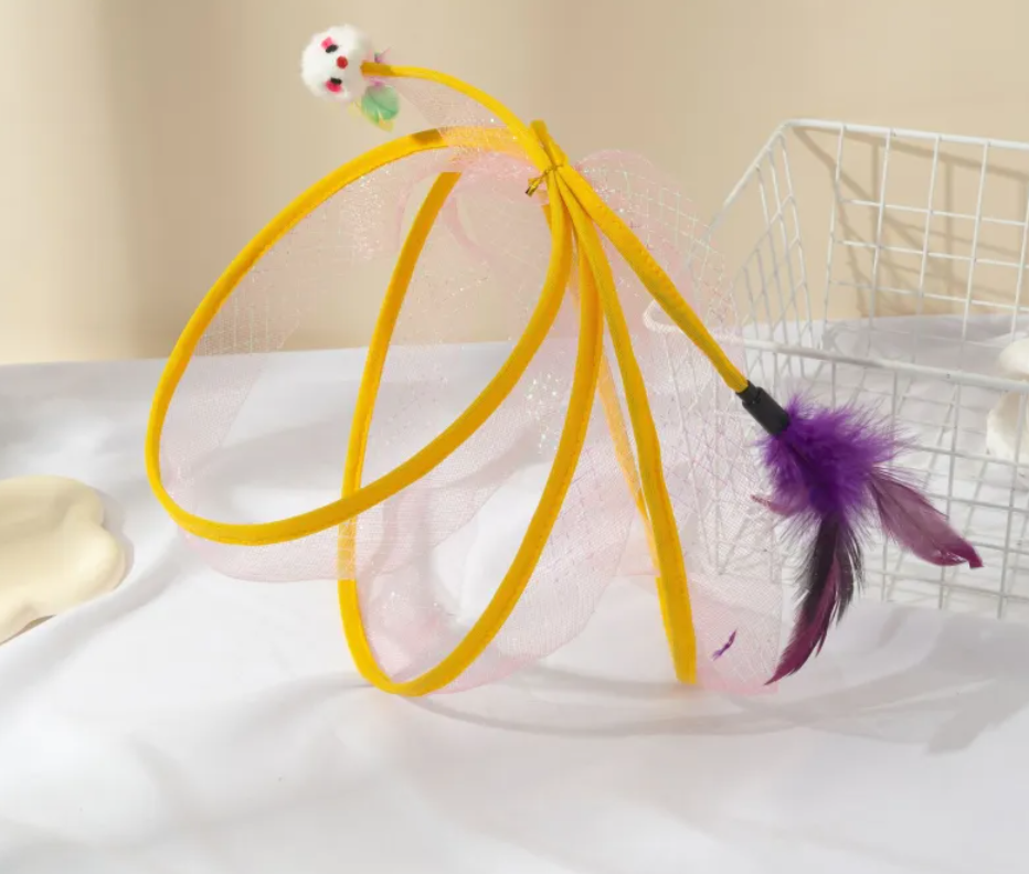 Interactive Cat Tunnel & Feather Toy