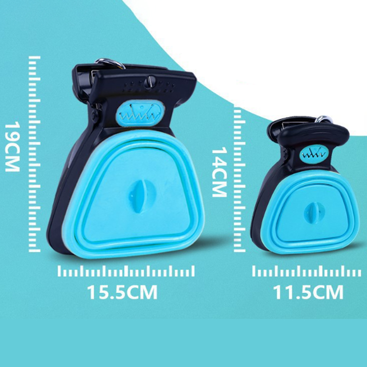 Portable Pet Waste Scooper with Built-in Bag Dispenser