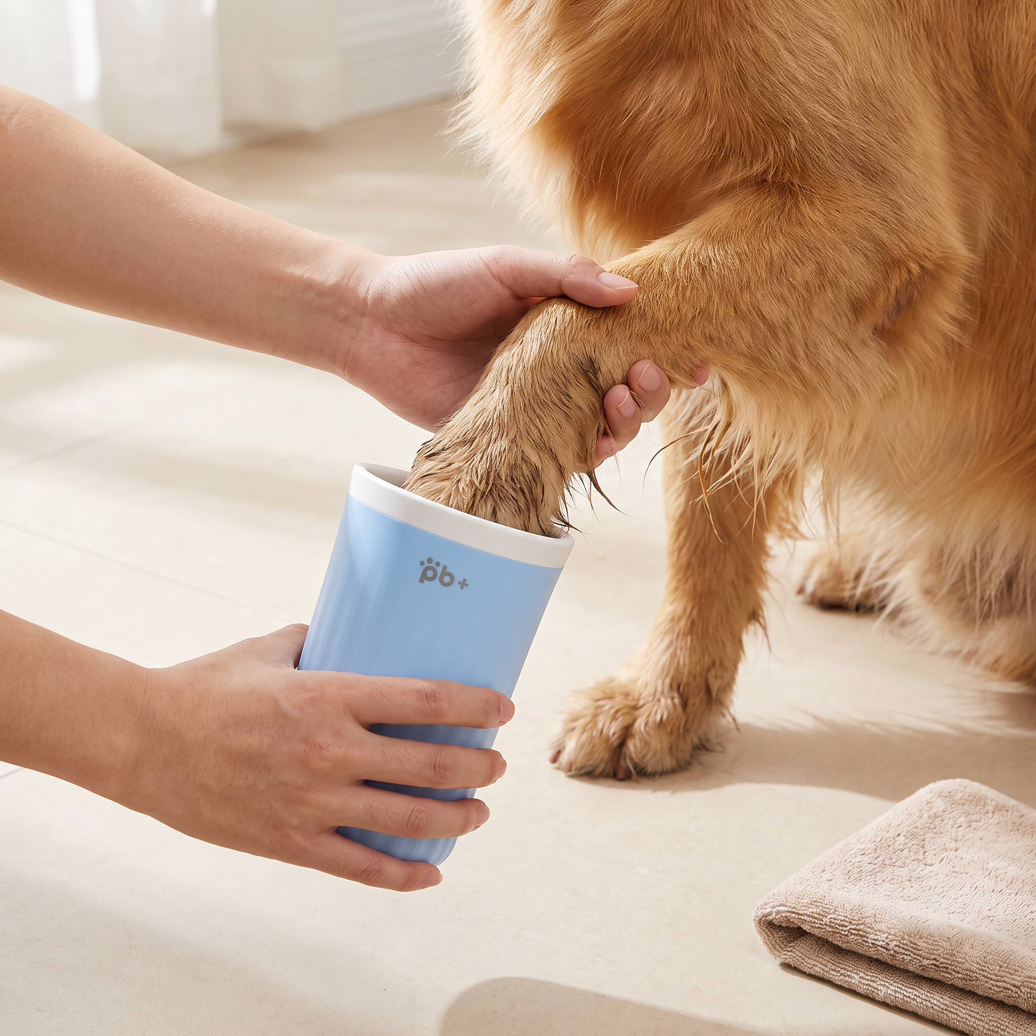 Mess-Free Paw Cleaner Cup for Dogs & Cats