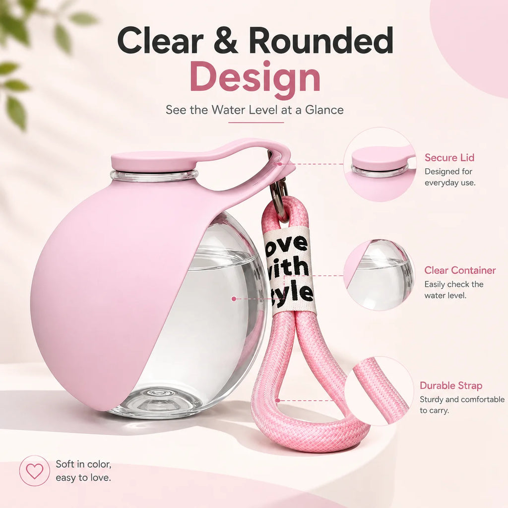 Portable Leak-Resistant Pet Water Bottle — 285ml