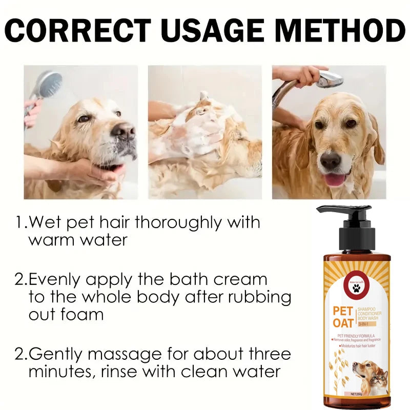 Gentle Pet Shampoo for Dogs & Cats — 250g