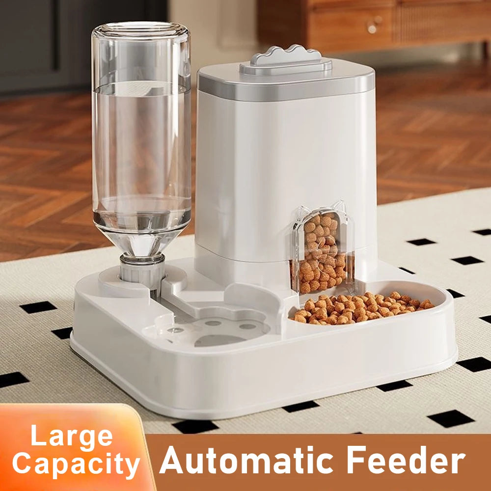 Large-Capacity Pet Food & Water Dispenser