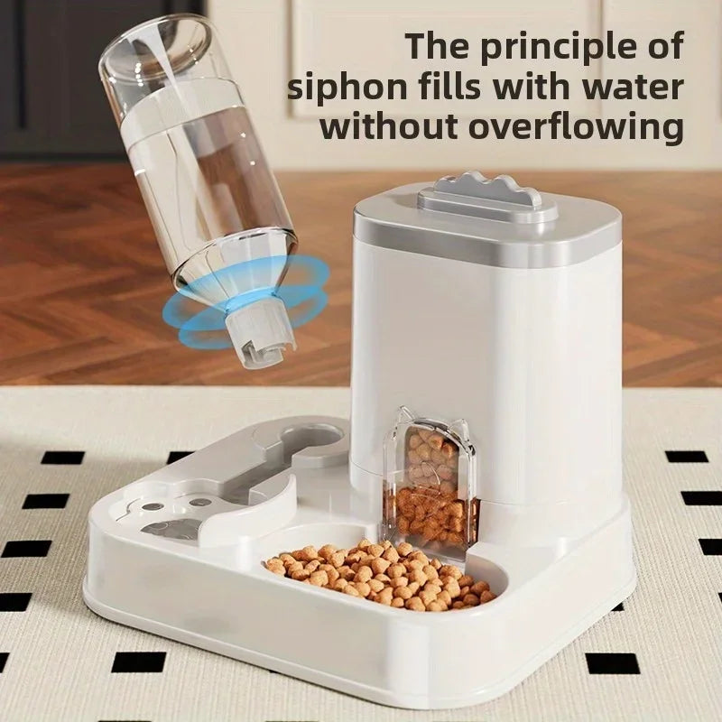 Large-Capacity Pet Food & Water Dispenser