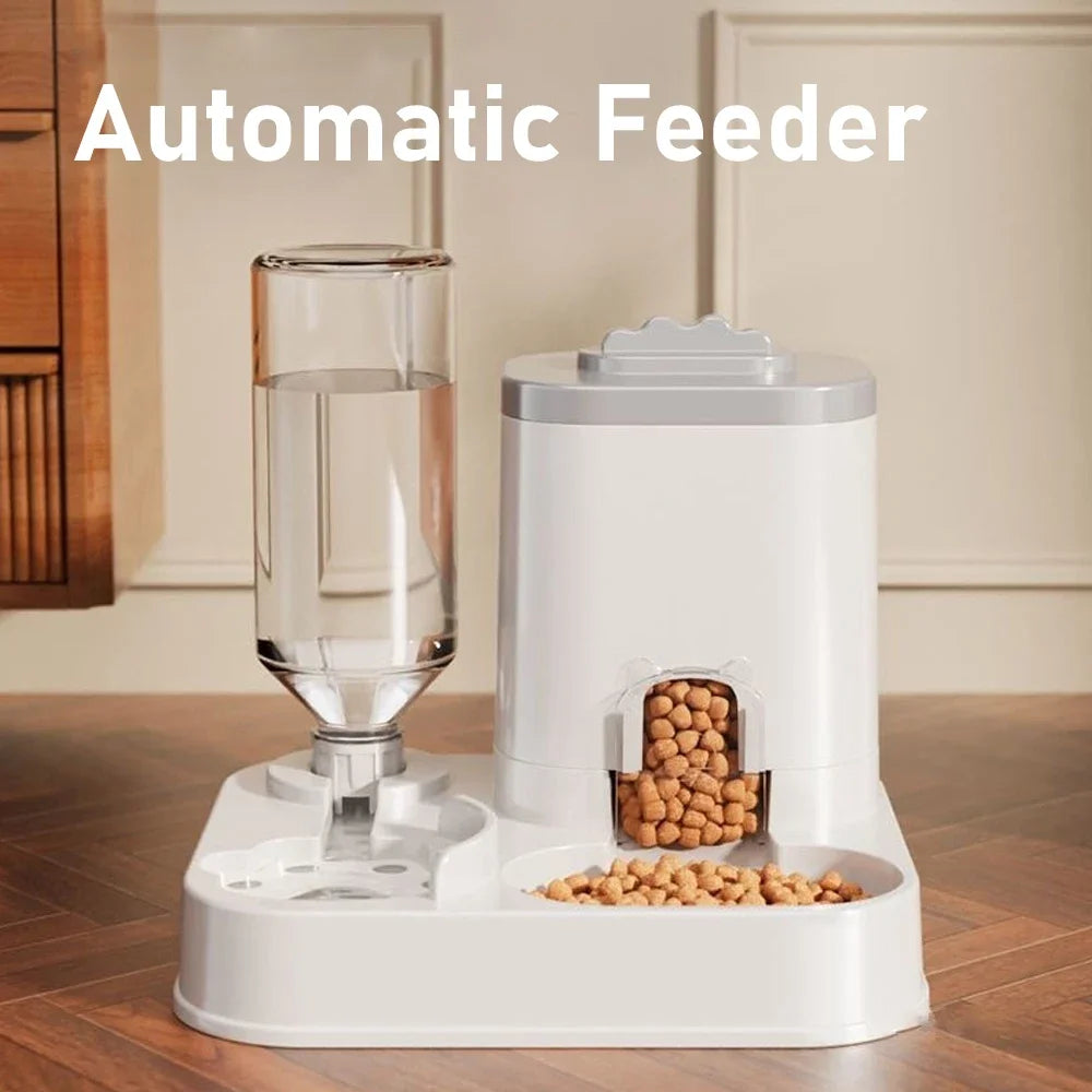 Large-Capacity Pet Food & Water Dispenser