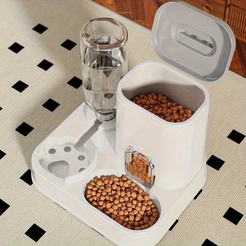 Large-Capacity Pet Food & Water Dispenser