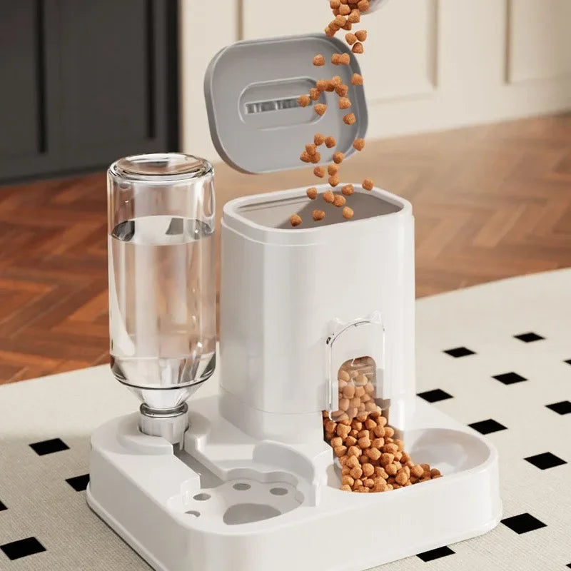 Large-Capacity Pet Food & Water Dispenser