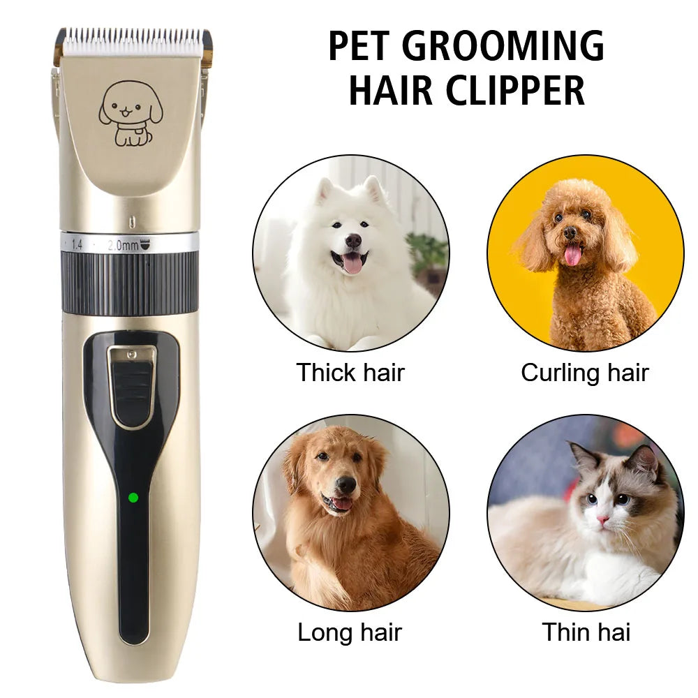 Rechargeable Pet Grooming Clippers for Dogs & Cats