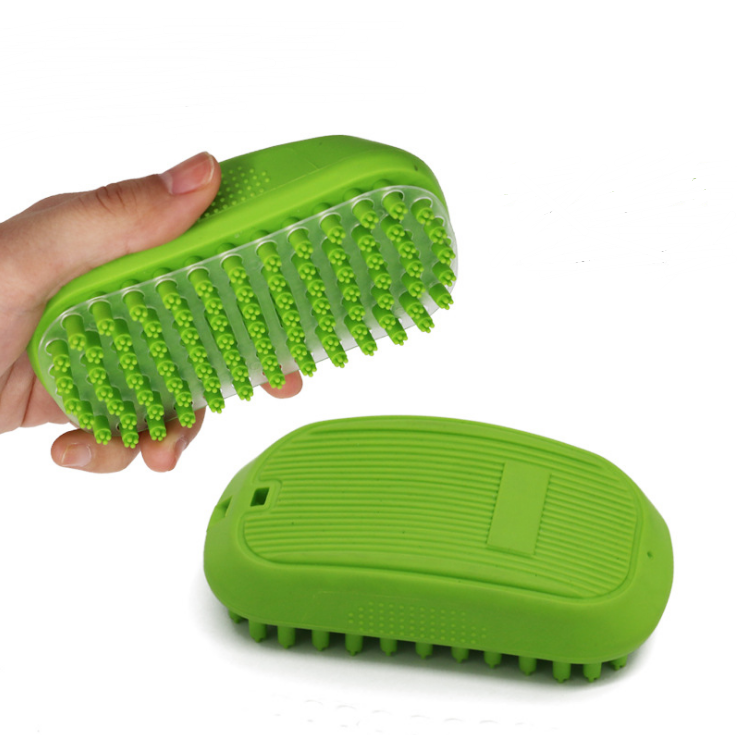 Soft Silicone Pet Grooming & Bath Massage Brush