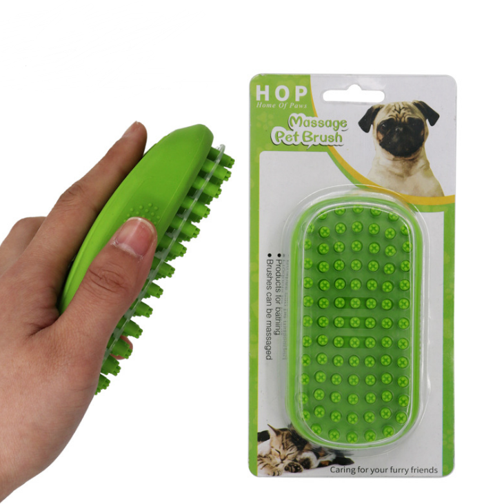 Soft Silicone Pet Grooming & Bath Massage Brush