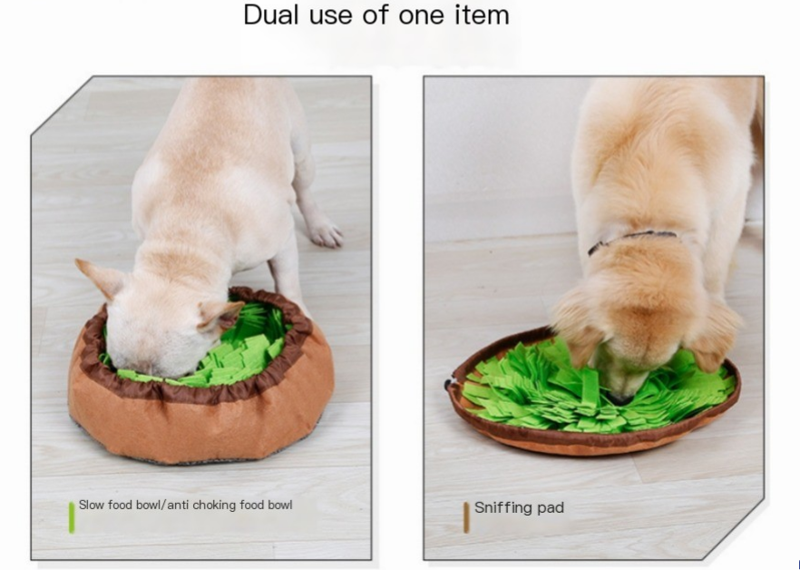 Snuffle Mat & Slow Feeder Bowl for Dogs