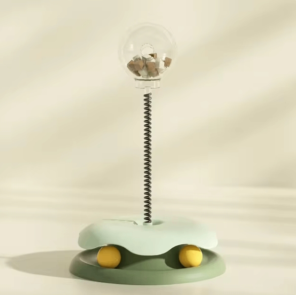 Interactive Slow Feeder Cat Toy – Treat & Food Puzzle Dispenser