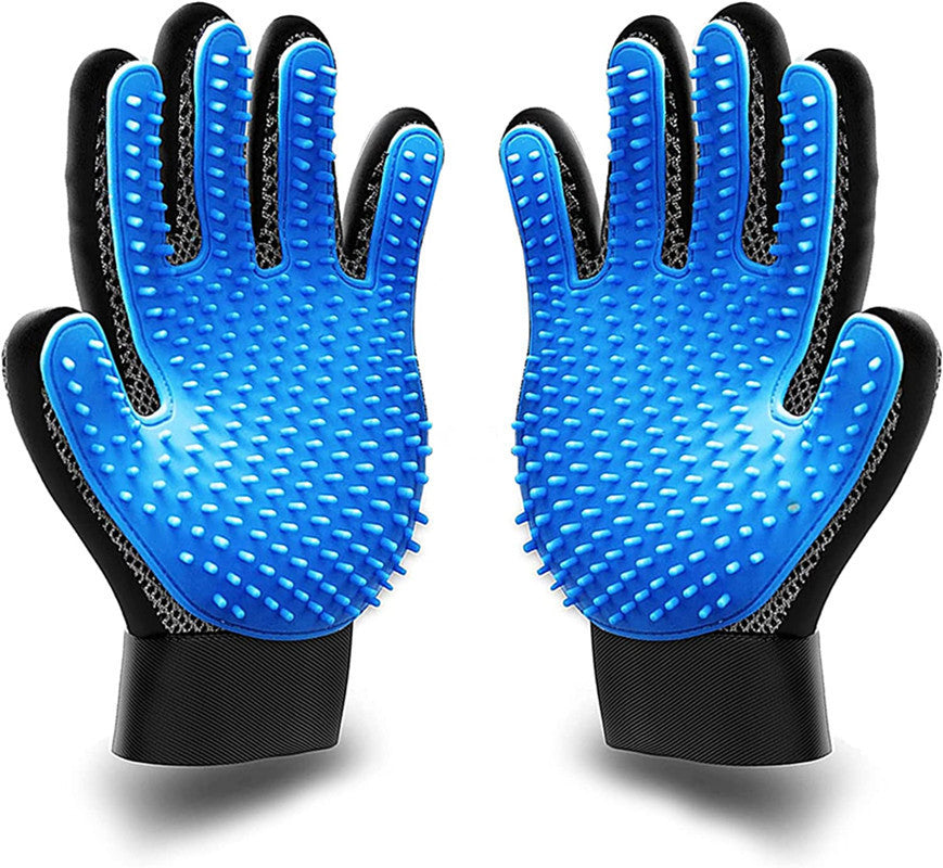 Pet Grooming & Deshedding Glove for Dogs & Cats
