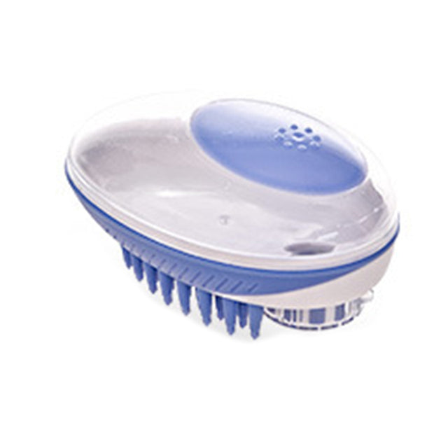 2-in-1 Pet Bath Brush & Shampoo Dispenser for Dogs & Cats