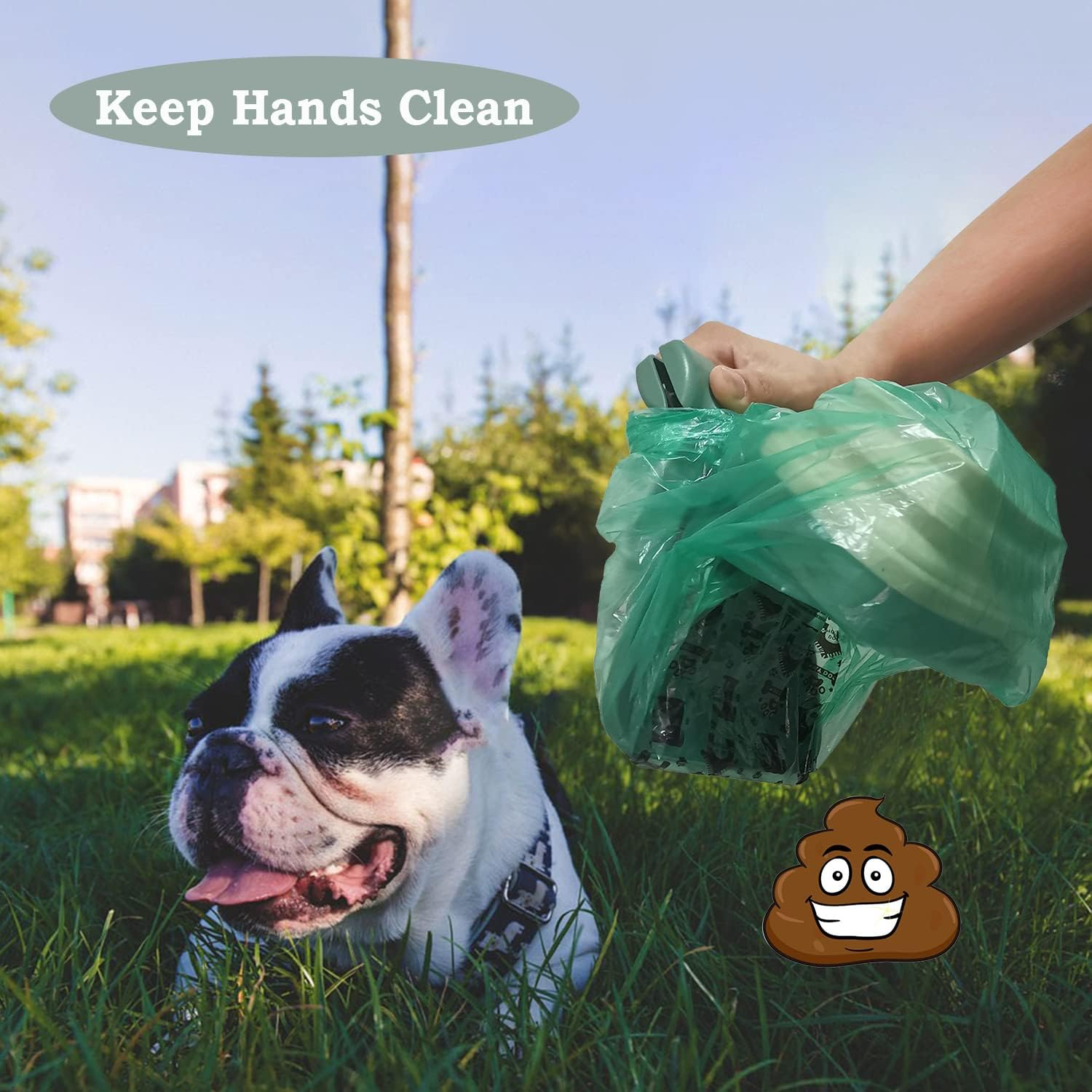 Portable Pet Waste Scooper with Built-in Bag Dispenser